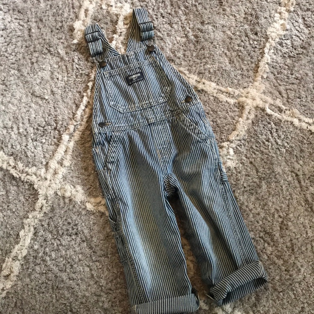 Striped overalls 24 month